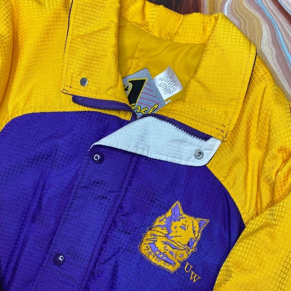 Vintage Washington Huskies Jacket 90s XL Purple - Picture 6 of 8